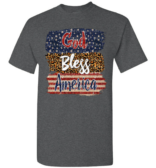 God Bless America Americana USA Tee Shirt Top