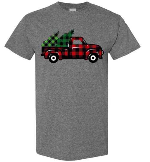 Buffalo Check Old Truck Tee Shirt Top T-Shirt