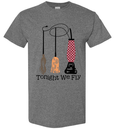 Tonight We Fly Witch Fall Halloween Tee Shirt Top