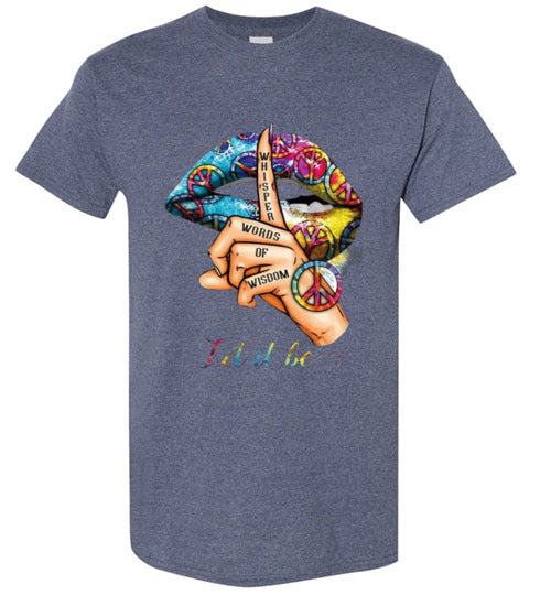 Let It Be Peace Hippie Tee Shirt Top T-Shirt