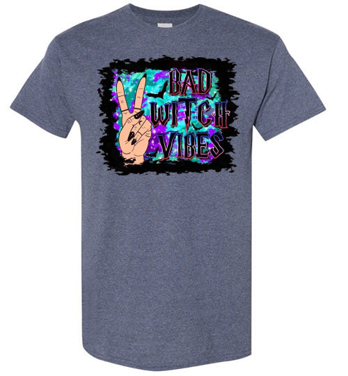 Bad Witch Vibes Halloween Tee Shirt Top T-Shirt