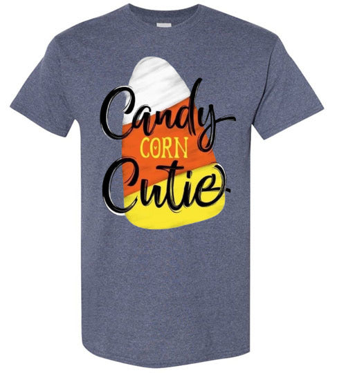 Candy Corn Cutie Fall Halloween Tee Shirt Top T-Shirt