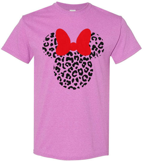 Leopard Mouse Tee Shirt Top