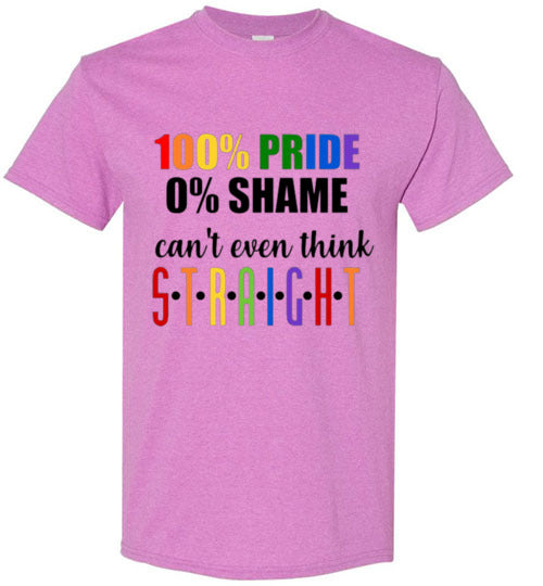 100% Pride Tee Shirt Top T-Shirt