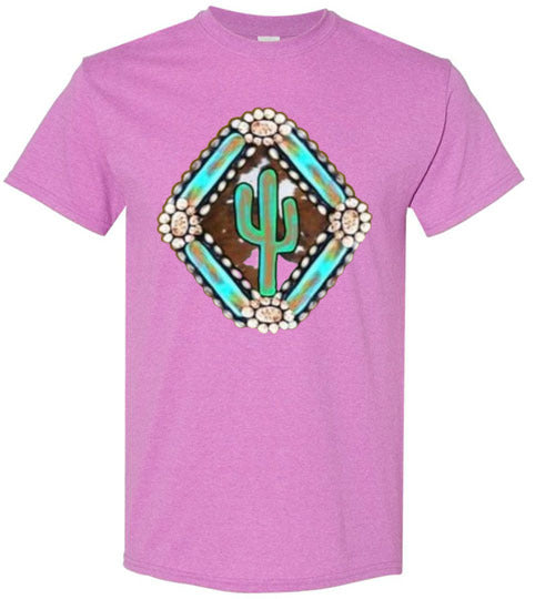 Southwestern Cactus Tee Shirt Graphic Top T-shirt