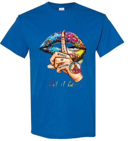 Let It Be Peace Hippie Tee Shirt Top T-Shirt
