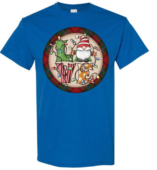 Love Christmas Holiday Tee Shirt Top T-Shirt