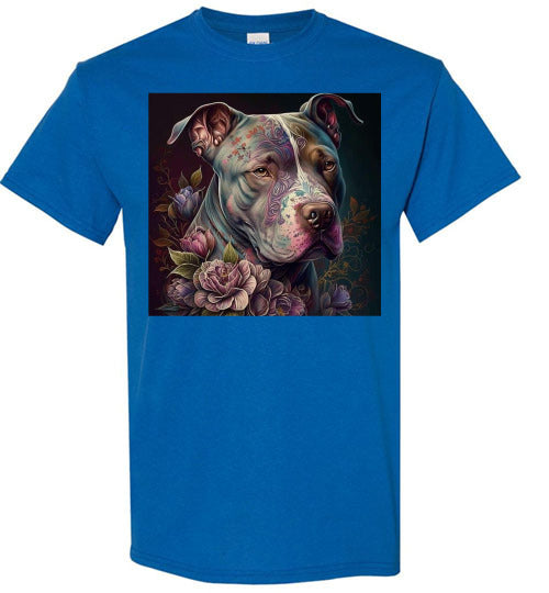 Pit Bull Dog Graphic Tee Shirt Top T-Shirt