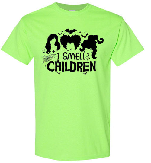 I Smell Children Halloween Witch Graphic Tee Shirt Top