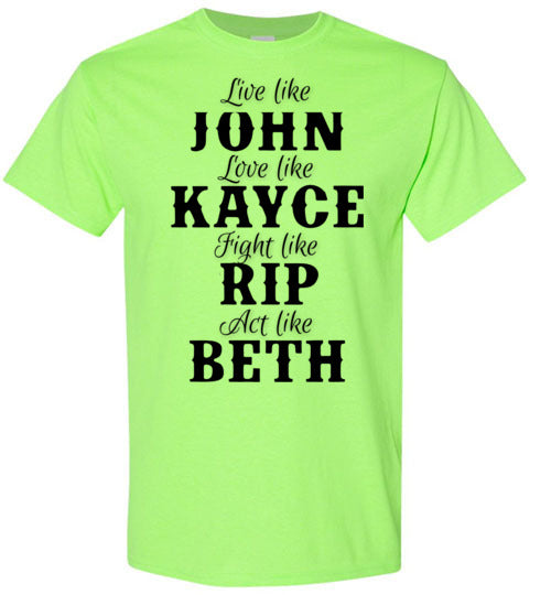 John Kayce Rip Beth Tee Shirt Graphic Top T-Shirt