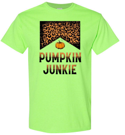 Pumpkin Junkie Graphic Fall Tee shirt Top