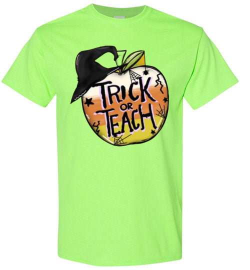 Trick Or Teach Graphic Tee Shirt Top T-Shirt