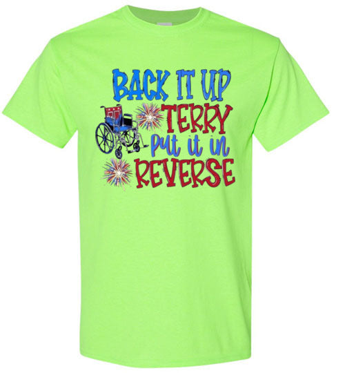 Back It Up Terry Funny Tee Shirt Graphic Top