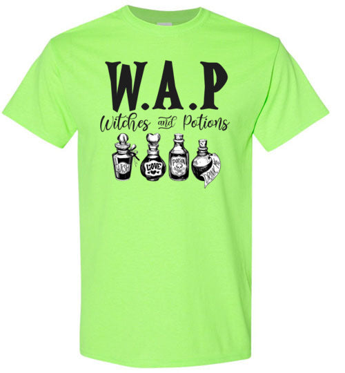 W.A.P. Witches and Potions Halloween Tee Shirt Top T-Shirt WAP