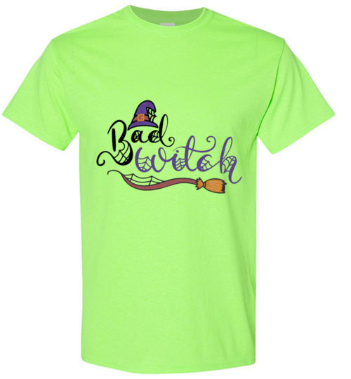 Bad Witch Halloween Tee Shirt Top T-Shirt