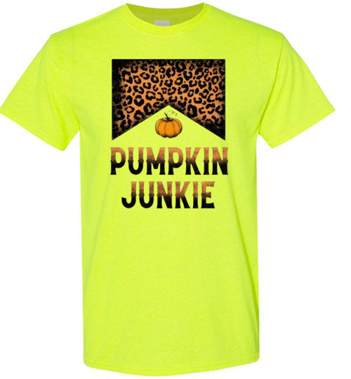 Pumpkin Junkie Graphic Fall Tee shirt Top