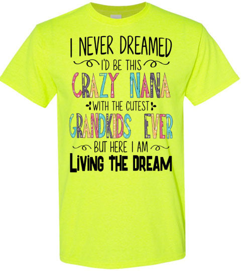 I Never Dreamed Nana Tee Shirt Top T-shirt