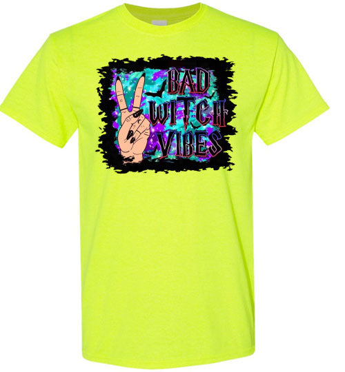 Bad Witch Vibes Halloween Tee Shirt Top T-Shirt