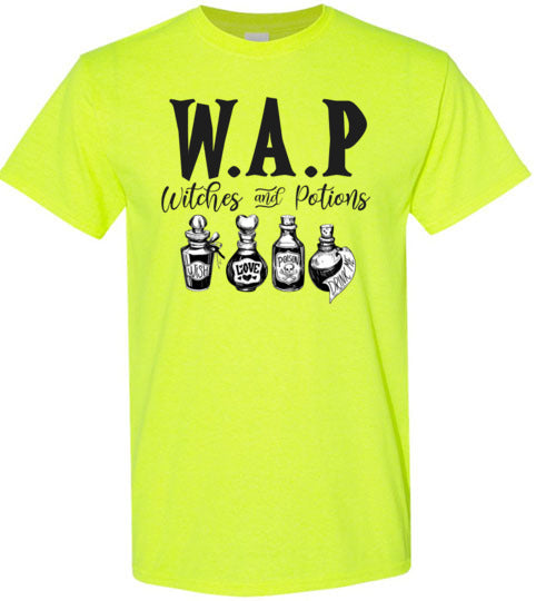 W.A.P. Witches and Potions Halloween Tee Shirt Top T-Shirt WAP