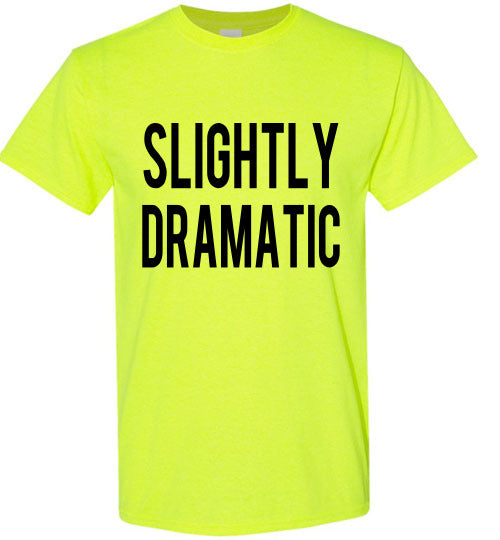 Slightly Dramatic Funny Tee Shirt graphic Top 32543