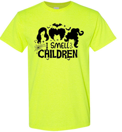 I Smell Children Halloween Witch Graphic Tee Shirt Top
