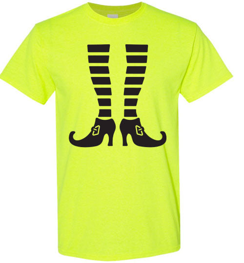 Witch Legs Halloween Tee Shirt Top T-SHirt