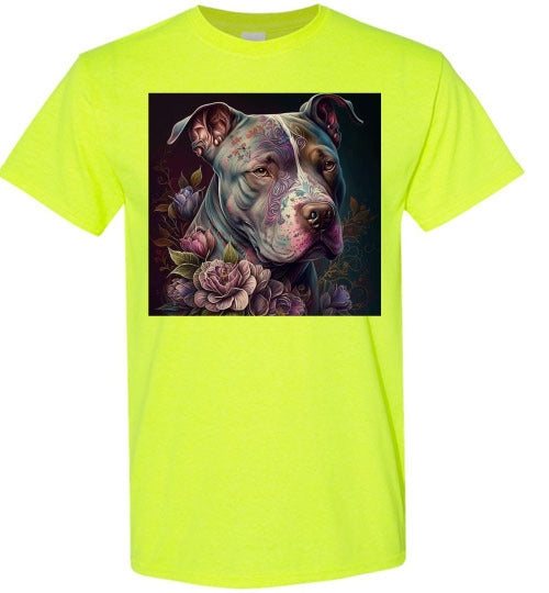 Pit Bull Dog Graphic Tee Shirt Top T-Shirt