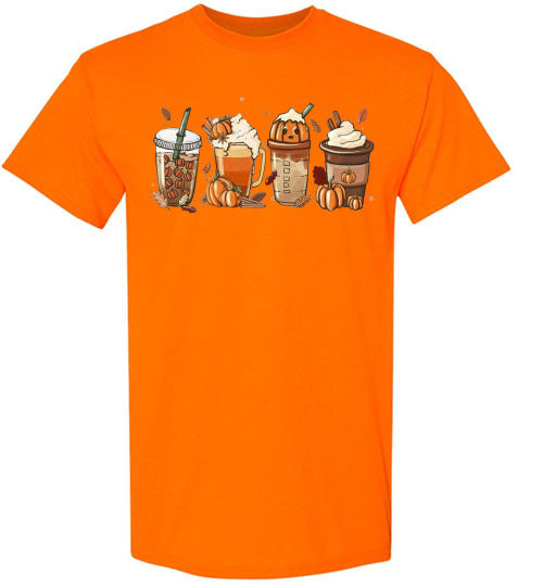Pumpkin Spice Drink Fall Autumn Graphic Tee Shirt Top