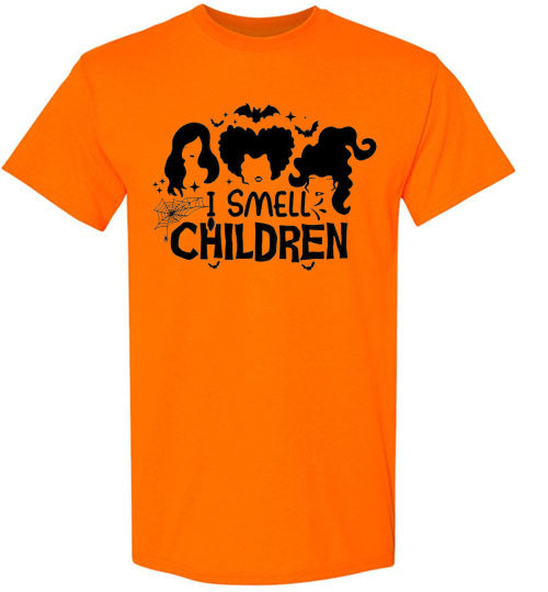 I Smell Children Halloween Witch Graphic Tee Shirt Top