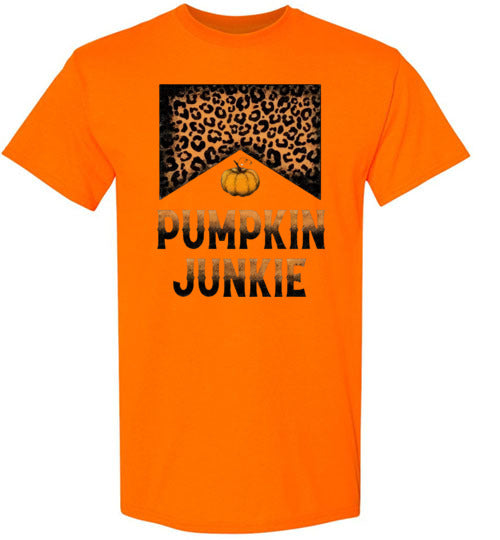 Pumpkin Junkie Graphic Fall Tee shirt Top