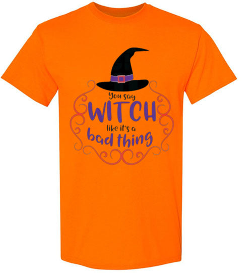 Bad Thing Witch Fall Halloween Tee Shirt Top T-shirt
