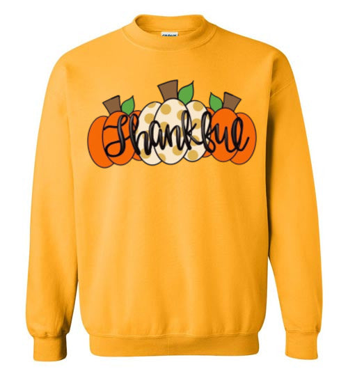 Thankful Pumpkins Sweatshirt Fall Top