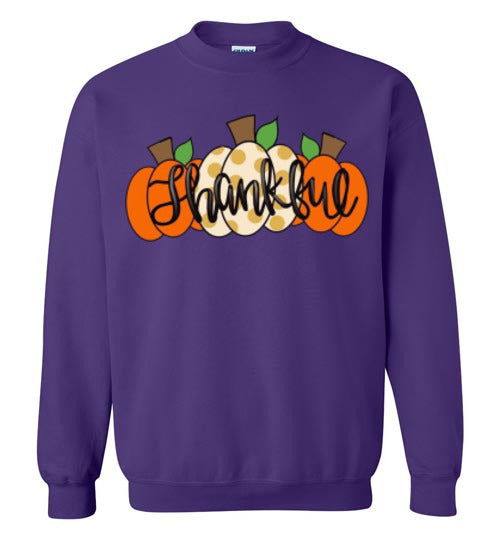 Thankful Pumpkins Sweatshirt Fall Top