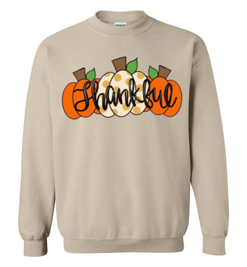 Thankful Pumpkins Sweatshirt Fall Top