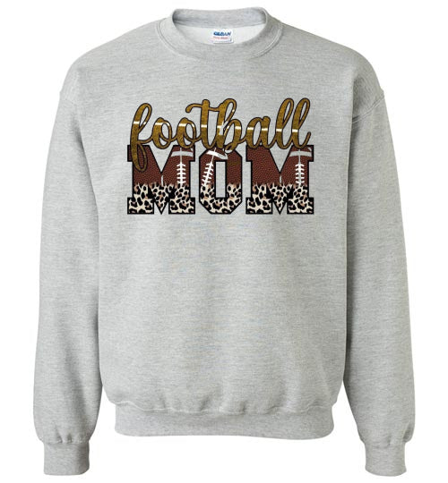 Football Mom Sports Graphic Sweatshirt Top Shirt