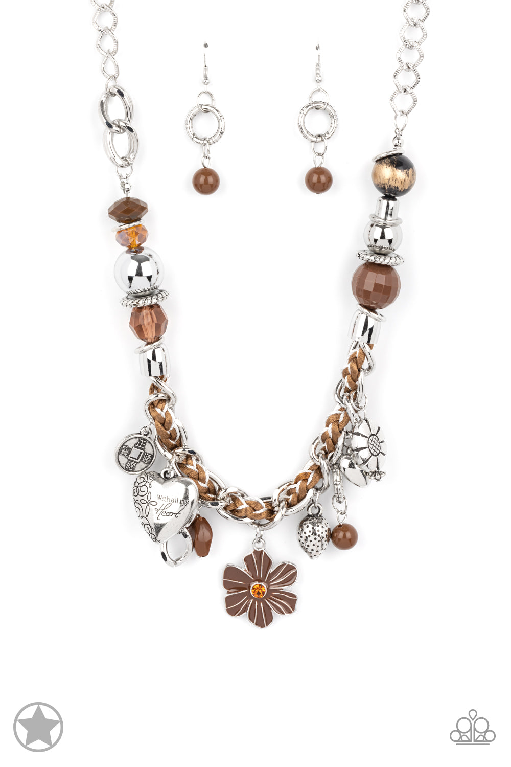 Charmed, I Am Sure - Brown Blockbuster Necklace 787