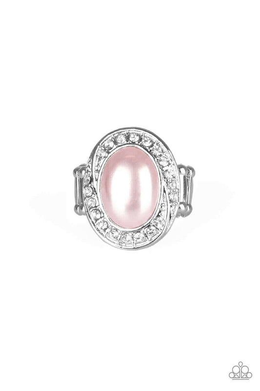 The ROYALE Treatment - Pink Stretchy Band Ring Paparazzi Jewelry Accessories 2562