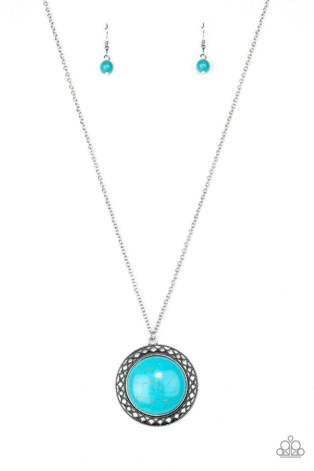 Run Out Of RODEO - Blue Necklace 4095