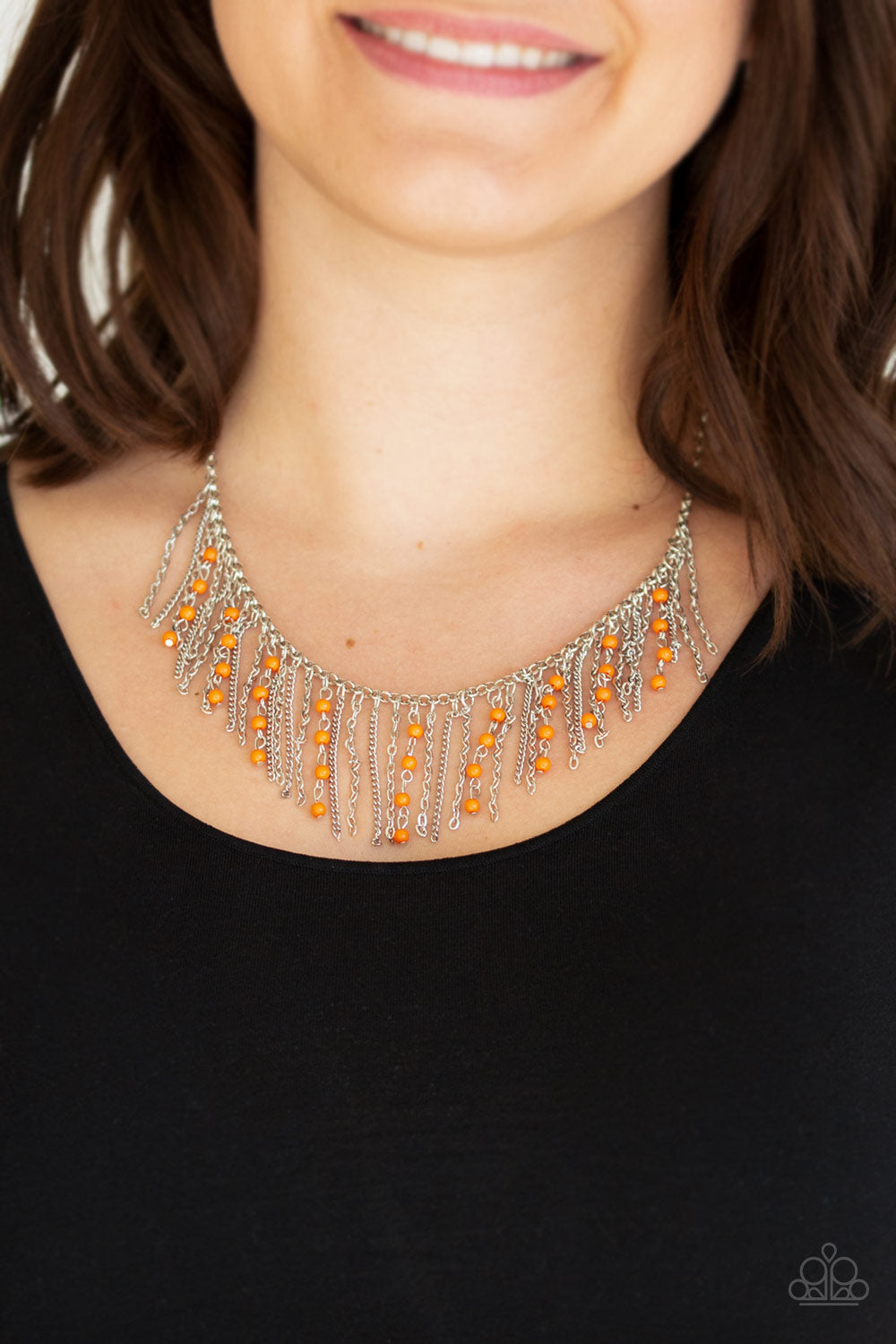 Harlem Hideaway - Orange Necklace 2219