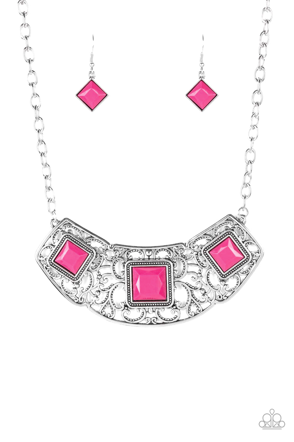 Feeling Inde-PENDANT - Pink Necklace 1371