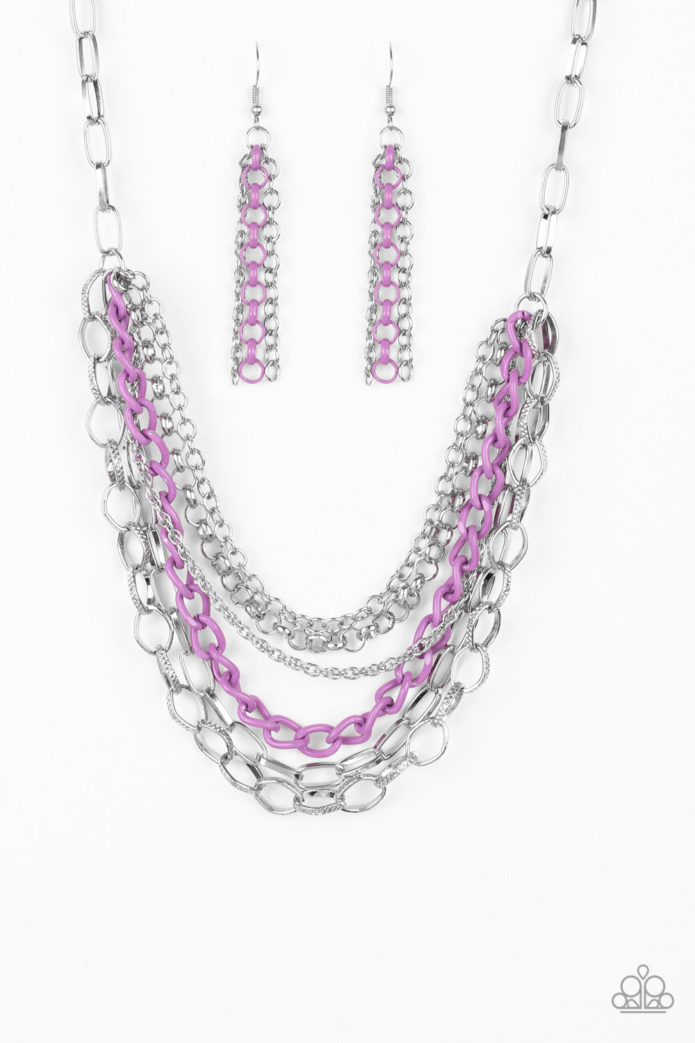Color Bomb - Purple Necklace 293