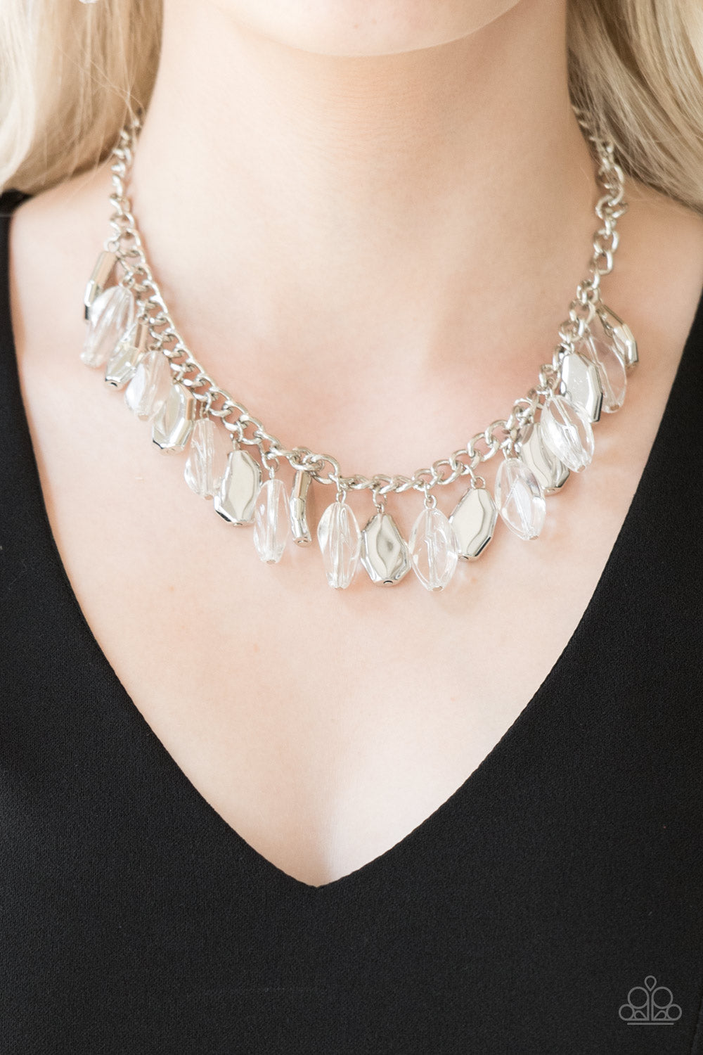 Fringe Fabulous - White Necklace 888