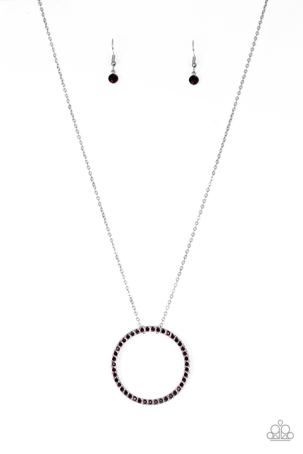 Center Of Attention - Purple Necklace 356