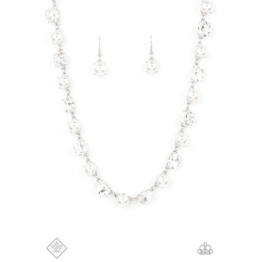 Go-Getter Gleam - White Necklace Fashion Fix