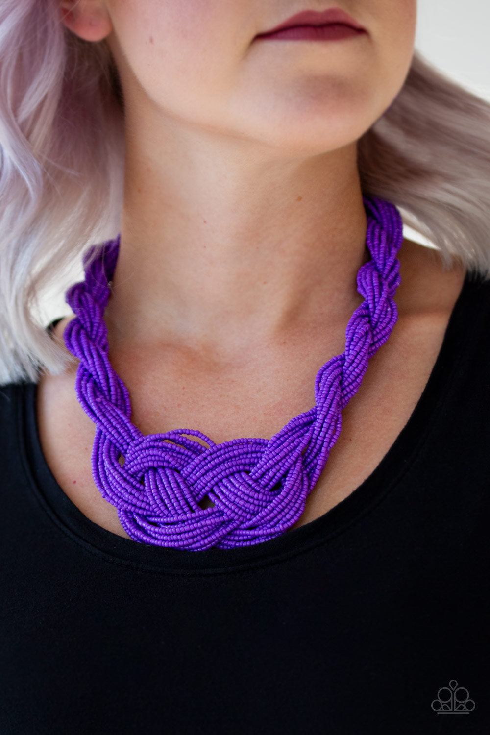 A Standing Ovation - Purple Necklace 976