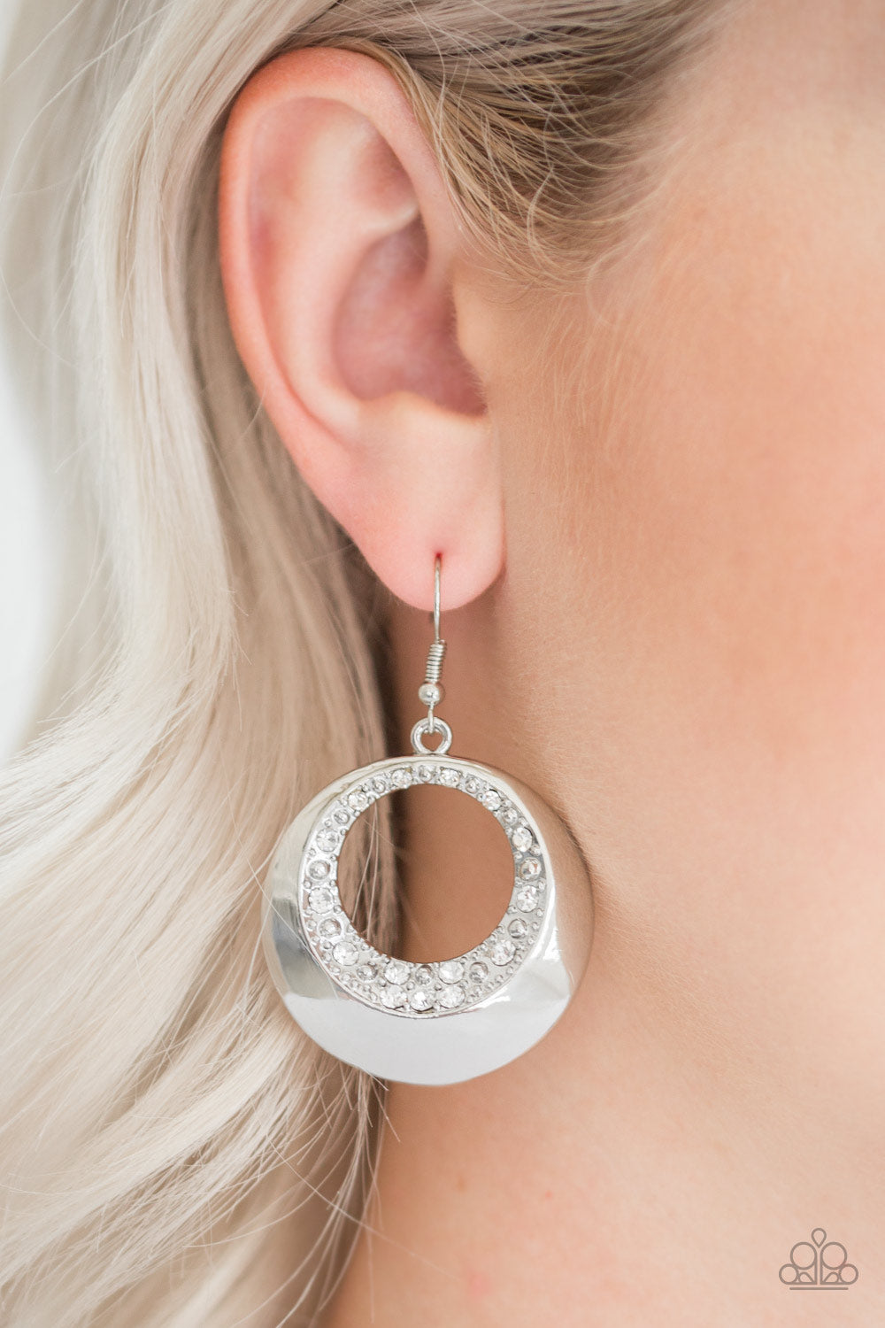 Ringed In Refinement - White Earrings 2587