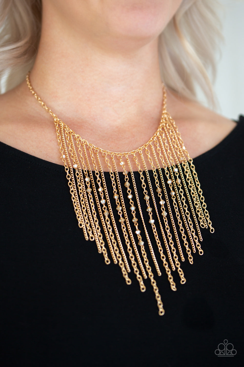 First Class Fringe - Gold Necklace 2561
