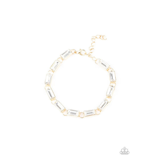 Irresistibly Icy - Gold Bracelet