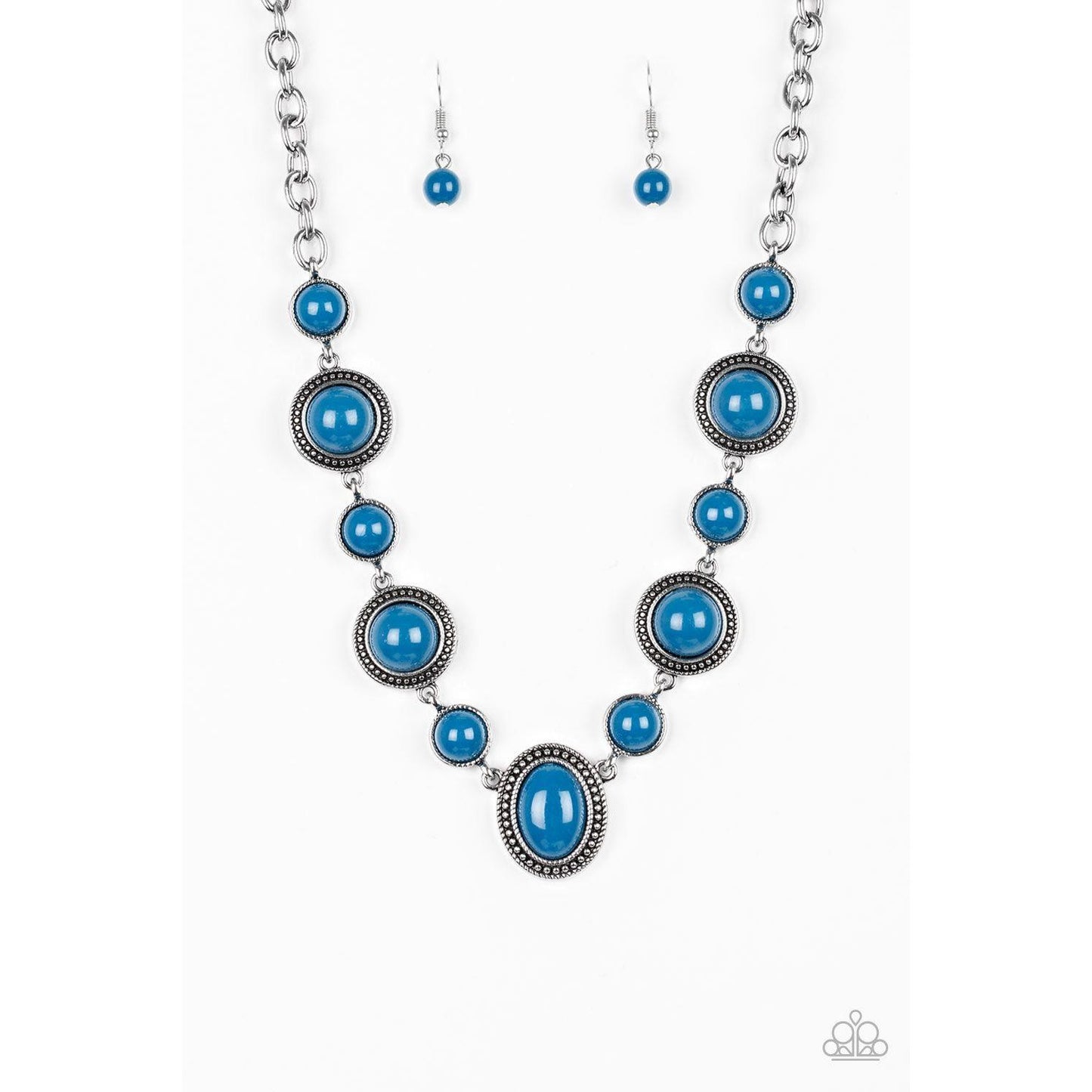 Voyager Vibes – Blue Necklace Paparazzi Jewelry Accessories