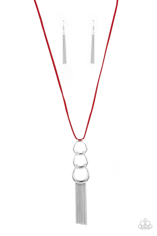 Industrial Conquest - Red Long Necklace 4093